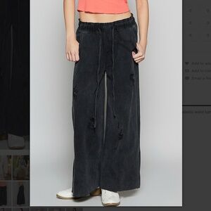 POL Black Flare Pants